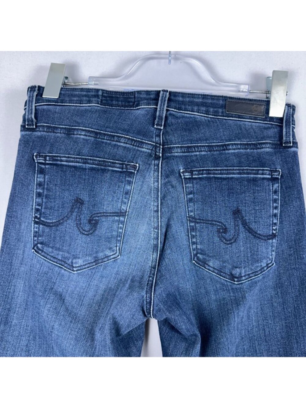 AG Adriano Goldschmied Prima Ankle Cigarette Jeans Size 27 Blue Dark Wash - Picture 4 of 13